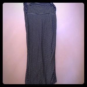 Bundle of two (2) maternity striped maxi skirts